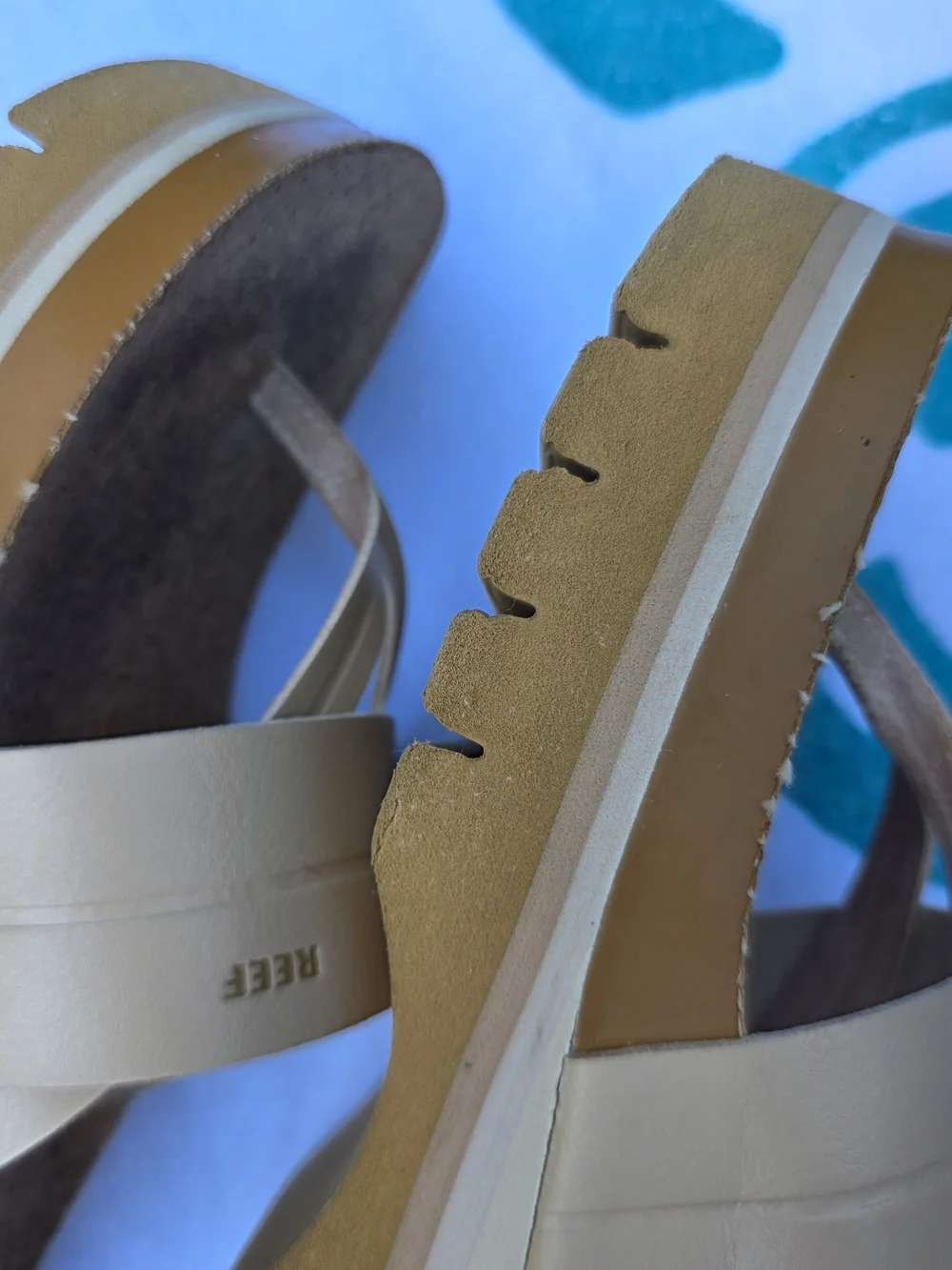 Reef Women’s Platform Cork Thong Sandals in Nude